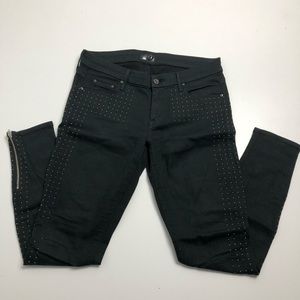 Mother The Ankle Looker Stud Jeans Jegging